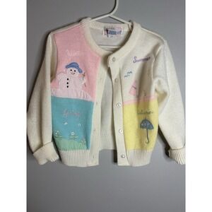 Vintage 90s Babycrest Sweater 4 Seasons 4T. Amazing